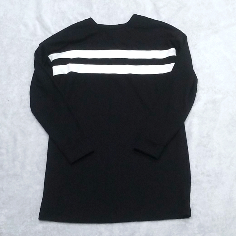 F21 Black w/ Racing Stripes Long Sleeve Mini Dress